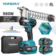 Akku Fettpresse Elektrische Grease Gun Fett mit Zubehör Für Makita 18V 15000PSI