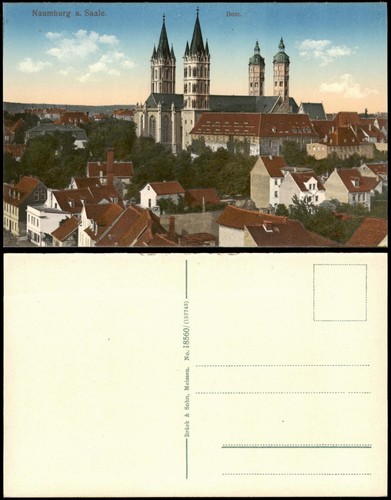 Ansichtskarte naumburg - naumburg, (saale)