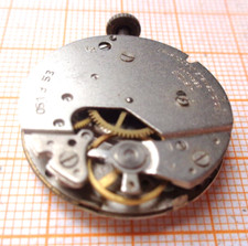 Vintage Handaufzug Werk Kienzle 51 d 53 defekt Unruhe OK  XX27 A