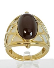 Schmuck Ring Gelbgold 585 Onyx