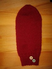 NEU Gestrickte Handy - Socke, Handy - Tasche dunkelrot 