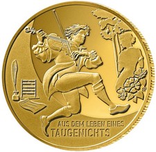Deutschland 100 EURO 2025 J Leben eines Taugenichts  1/2 Gold 999,9 ST mit OVP