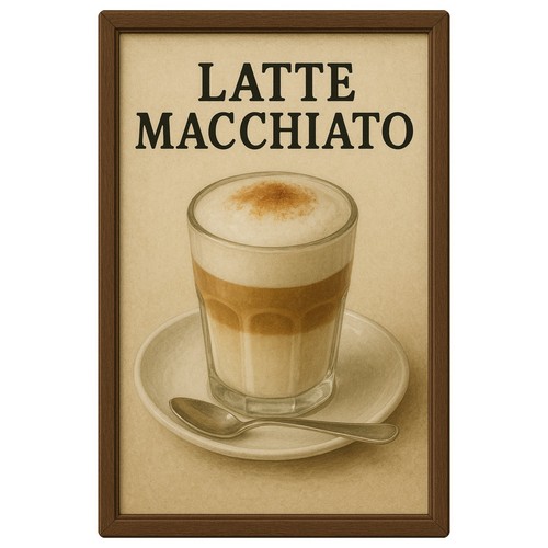 Latte macchiato tasse - latte,