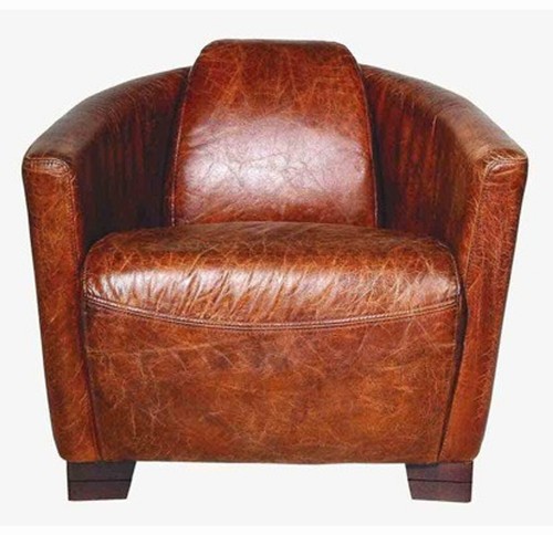 Art deco echtleder - deco, sessel