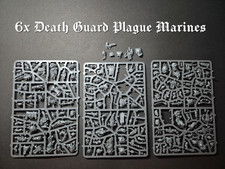 6x Death Guard - Plague Marines - Nurgle- Chaos - Warhammer 40K on Sprue