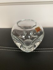 Vase Friedrich Kristall Glas Mundgeblasen Vintage 60er 70er 
