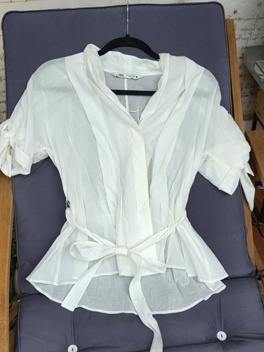 Zara damen bluse tunika - tunika, weiß