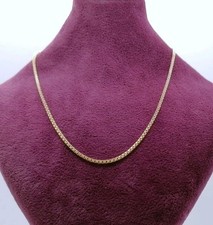 Gold Halskette, 750er 18 Karat Gold Lange Venezianerkette, Goldkette