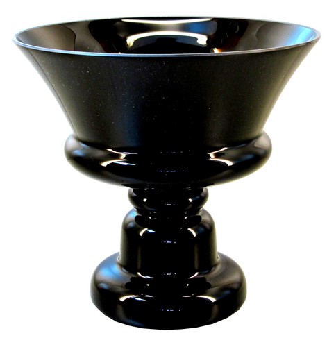 Glasschale vase auf fuß - /,