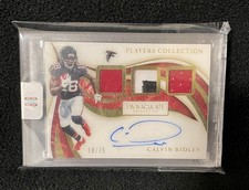 2020 Panini Immaculate Collection - Triple  Patch Autographs Calvin Ridley 18/75
