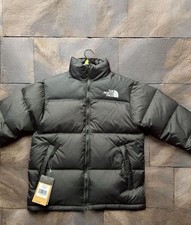 Herren The North Face Nuptse 700 schwarze gefütterte Jacke Größe Medium