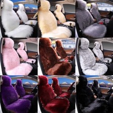 1X Fellimitat Auto Sitzbezug Weich Warm Plüsch Voll Vorne Sitz Case Dekor Winter
