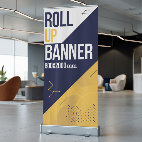 Roll banner printed your - roll, up