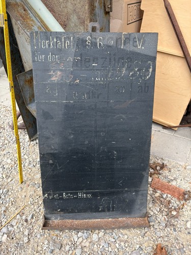 Original reichsbahn schild - dr,