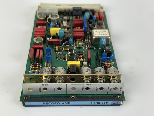 Studer a800 record - studer, amplifier