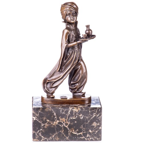 Art deco bronzefigur - art,