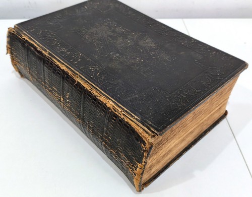 Antique 1838 holy bible - holy, ornate