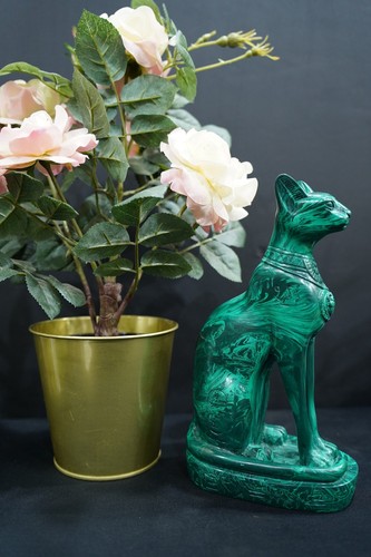 Malachit bastet katze goddess - malachit,