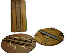 T1, Märklin Spur 0, konvolut, 2 Drehscheiben & Auffahrrampe,  Vollmetall