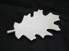 Schale weiß Keramik Blattform