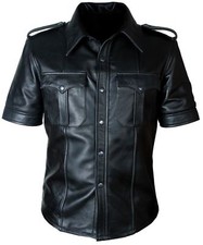 Herren schwarz police style - schwarz,