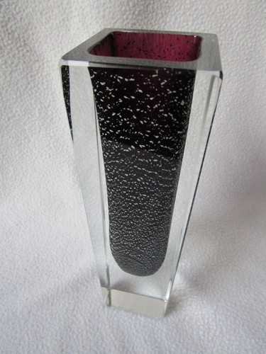 Murano glas blockvase - murano,