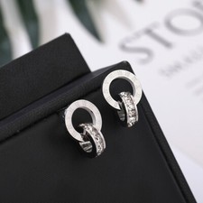 Ohrstecker Ohrringe Schmuck Silber Rosegold Strass Damen Dame Frauen Geschenk