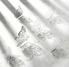 3D Schmetterlinge Gold 12er