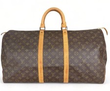 Louis Vuitton Keepall Satchel Braun Leder