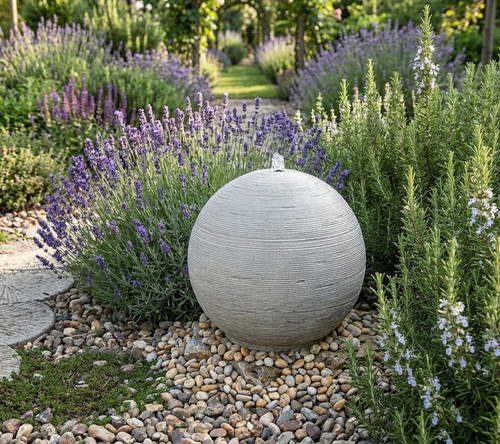 Brunnen steinkugel 40 cm - 🔶,