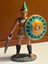 Zinnfigur Gladiator Handbemalt Höhe 7,5  cm , Gewicht 85, Gramm