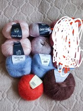 Hochwertige Wolle Kidsilk Erle Lang Yarns, Rowan Lace Lux