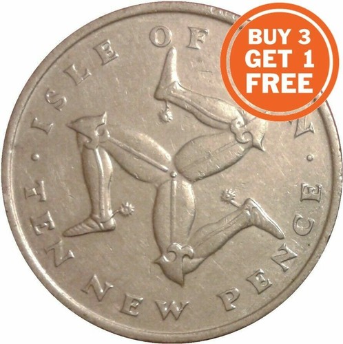 10p isle man - isle, pence