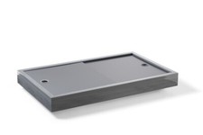 Aquariumabdeckung mit Slide Schiebedeckel - Grau meliert - Auch als Maßanfertigu