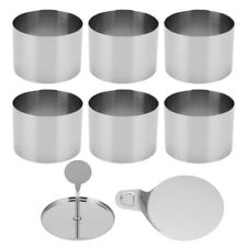 Dessertringe und Speiseringe Set, 8cm Tortenring in Hochwertiger Edelstahl, 6tlg