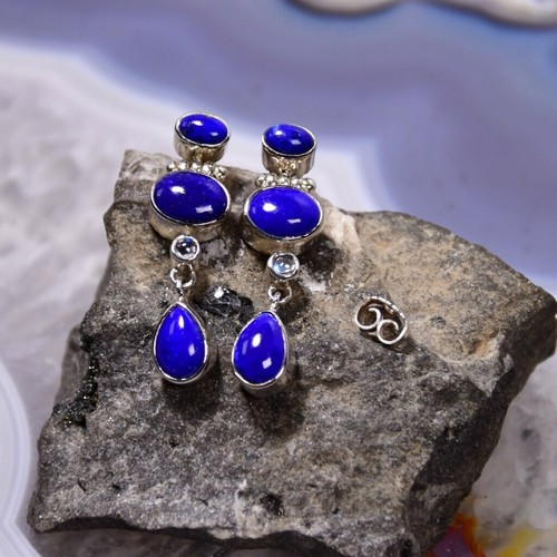 Lapislazuli ohrring 925er - ohrring,,