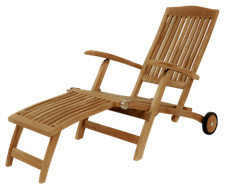 Teak Deckchair ergo mit