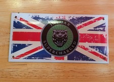 Jaguar supercharged flagge - uk,