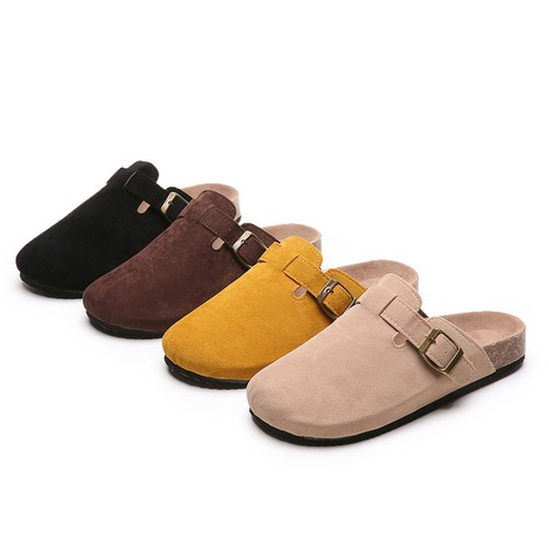 Unisex wildleder pantoletten - wildleder,