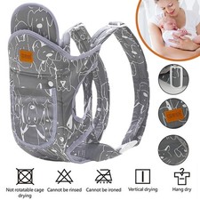 Ergonomische Babytrage Kindertrage 4 in 1 Bauchtrage Rückentrage Neugeborene