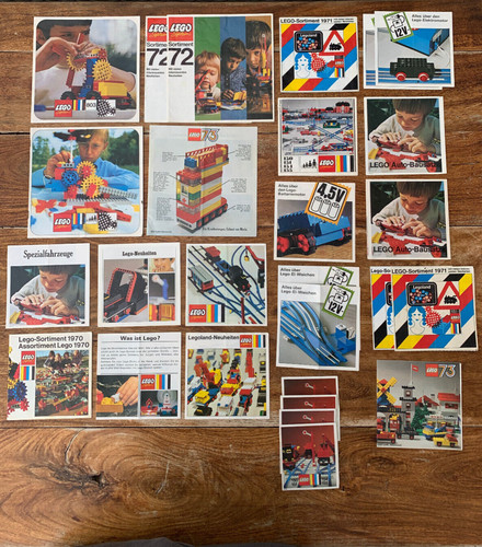 Werbe material 60er 70er - werbe-material, lego