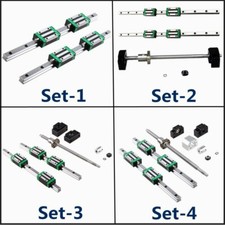 HGR15 HGR20 Linearführung+Linearwagen Block＆SFU1605 Kugelumlaufspindel BK/BF Set
