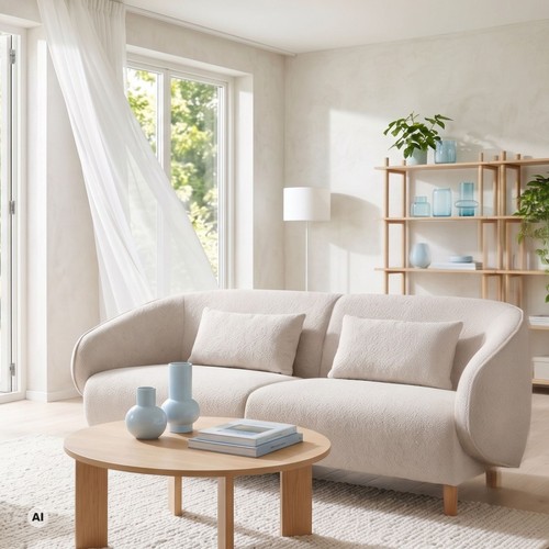 Couch lounge sofa beige - lounge, alezio