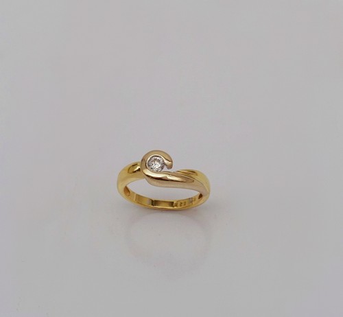 Ring 585 gelbgold mit - ring, 14