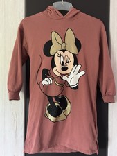 Verkaufe ein süßes Minnie Maus Sweatshirt-Kleid  in Größer 134