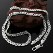 Silber Kette 50cm 60cm 4MM