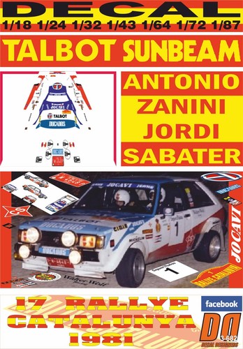 Decal talbot sunbeam lotus - decal,