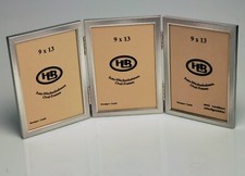 Klapprahmen versilbert Bilderrahmen 3x 9/13 cm für 3 Bilder