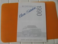 Prospekt Chevrolet full size Blazer / Suburban 1990 Deutsch/Englisch
