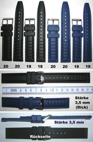 Silikon kautschukuhrenarmband - silikon,